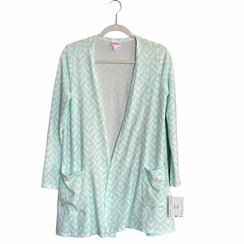 LuLaRoe CAROLINE Cardigan Sweater Mint Cream